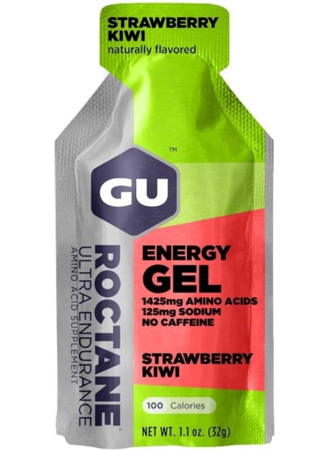 Gu Energy Roctane Ultra Endurance Energy Gel, 24-Count (Strawberry Kiwi, 24-COUNT) - Image 1